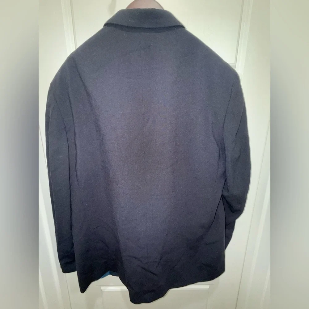 Oscar de la Renta. Wool Suit Jacket. Black. Size 44 Short.